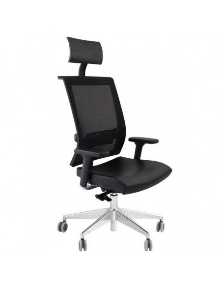 Sedia semidirezionale ergonomica GALATEA UNISIT - pelle - NERO - GTPG/PN UNISIT - 3