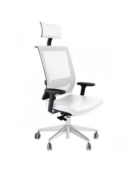 Sedia semidirezionale ergonomica GALATEA UNISIT - pelle - BIANCO - GTPG/PQ UNISIT - 3