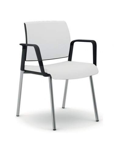 Sedia interlocutore ergonomica KIND UNISIT - similpelle - BIANCO - KI4GNBR/KQ UNISIT - 3