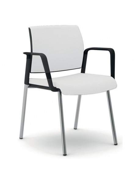 Sedia interlocutore ergonomica KIND UNISIT - similpelle - BIANCO - KI4GNBR/KQ UNISIT - 3