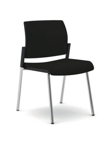 Sedia interlocutore ergonomica KIND UNISIT - similpelle - NERO - KI4GTBB/KN UNISIT - 3