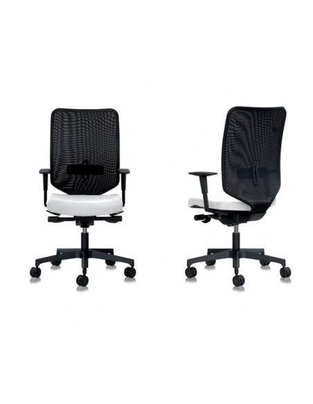 Sedia semidirezionale ergonomica NEWAIR UNISIT - pelle - BIANCO - NWN/PQ UNISIT - 3