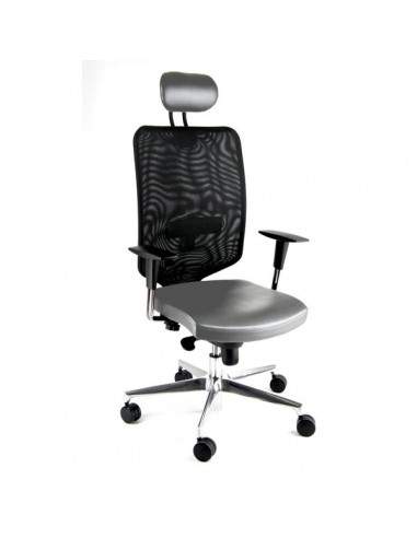 Sedia semidirezionale ergonomica NEWAIR UNISIT - pelle - GRIGIO - NWNAP/PT UNISIT - 3