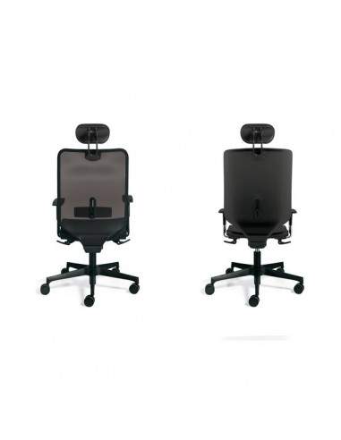Sedia semidirezionale ergonomica NEWAIR UNISIT - pelle - GRIGIO - NWNP/IR UNISIT - 3