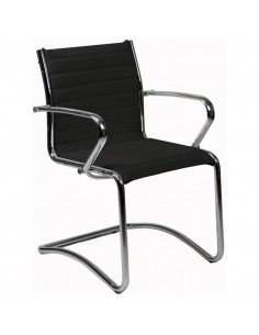 Sedia visitatore Rimini  UNISIT - pelle - NERO - PNV/PN UNISIT - 1 2