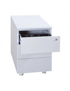 Cassettiere in metallo su ruote Kubo - 3 cassetti - 40x59x55 cm - grigio - 3903 G Kubo - 1 2