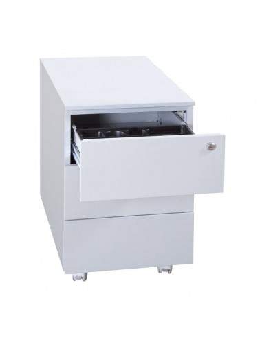 Cassettiere in metallo su ruote Kubo - 3 cassetti - 40x59x55 cm - grigio - 3903 G Kubo - 2