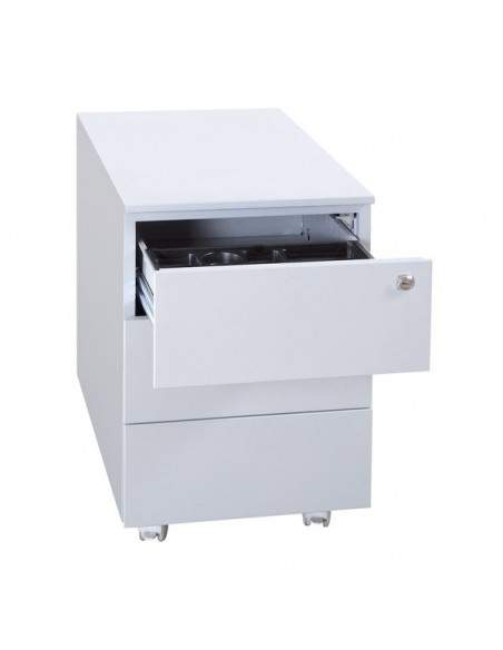 Cassettiere in metallo su ruote Kubo - 3 cassetti - 40x59x55 cm - grigio - 3903 G Kubo - 2