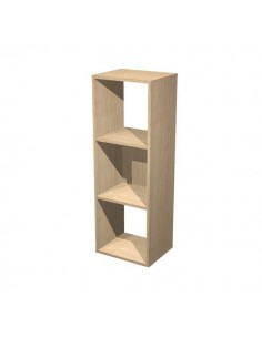 Libreria 3 caselle Maxicube Artexport - 35,9x29,2x103,9h cm - rovere - 3MaxC/C Artexport - 1 2