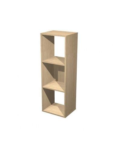 Libreria 3 caselle Maxicube Artexport - 35,9x29,2x103,9h cm - rovere - 3MaxC/C Artexport - 2