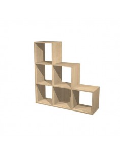 Libreria 6 caselle Maxicube Artexport - 104,1x29,2x103,9h cm - rovere - 6DMaxC/C Artexport - 1 2