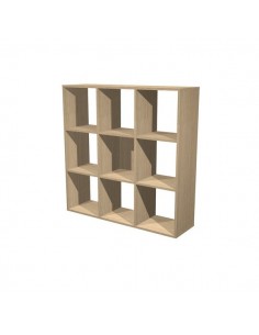 Libreria 9 caselle Maxicube Artexport - 104,1x29,2x103,9h cm - rovere - 9MaxC/C Artexport - 1 2