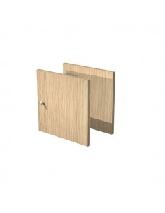 Coppia antine libreria Maxicube Artexport - 32,2x32,1h sp. 1,6 cm - rovere - 2A MaxC/C Artexport - 1 2