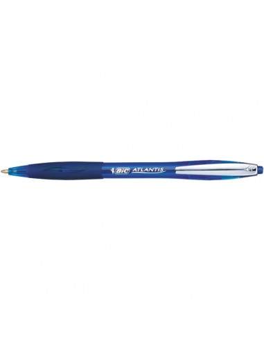 Penna a sfera a scatto BIC Atlantis Classic NF  - blu- 1 mm - 887131 (conf.12)