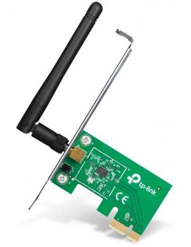 Scheda PCI Express Wifi N150 antenna 2 dBi attacco RP-SMA Tp-Link - 1