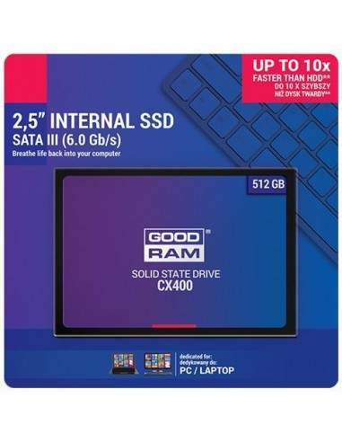 SSD GOODRAM CX400 512GB SATA III 2,5 - retail box Goodram - 1
