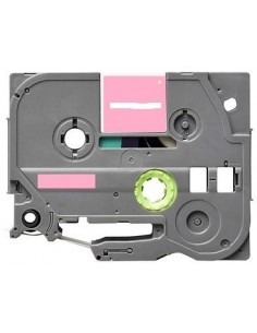 Label color White-Pink 12mmX5m for Brother P-Touch Brother - 1