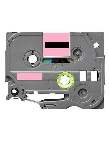 Label color Black-Pastel Pink 12mmX5m for Brother P-Touch Brother - 1