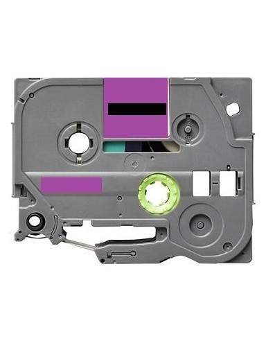 Label color Black-Pastel Purple 12mmX5m for Brother P-Touch Brother - 1