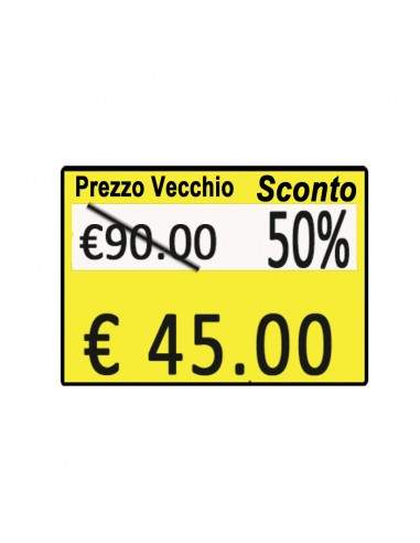 Etichette Permanente Giallo - 26x19 mm -Printex- B10/2619/CPGSTS (Conf.10)