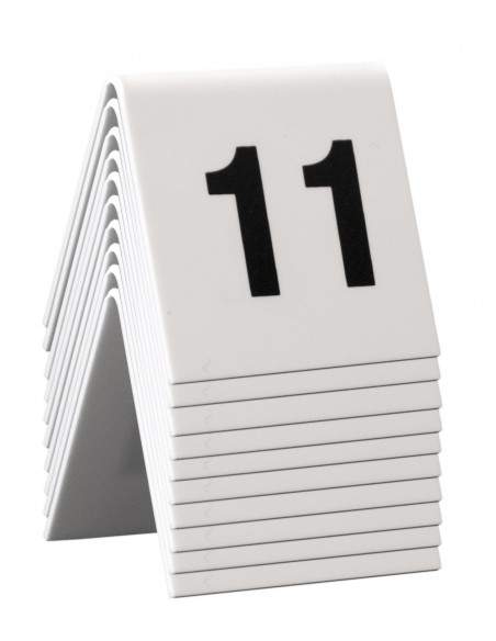 Segnaposto set da n° 11 a n° 20 Securit TN-11-20-WT (conf.10)