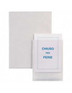 Conf. 5 Buste Autoadesive Iesti A5 15X21Cm Trasparenti - 321116 Sei Rota - 1