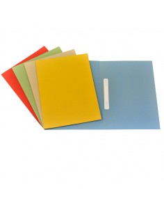 Conf. 50 Cartelline Semplici C/Pressino Rosso 25X34 200Gr Manilla - CG0114MLXXXAL02 CARTIERE DEL GARDA - 1