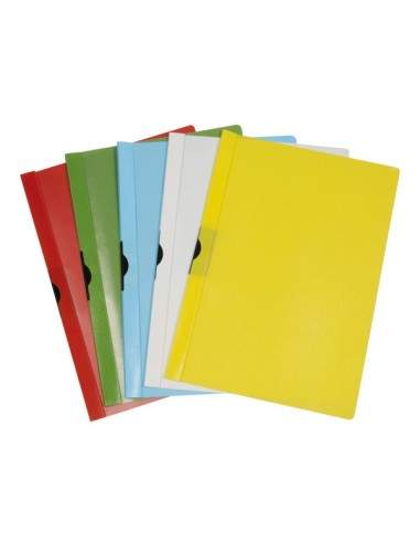 Cartellina Pvc C/Molla Dorso 7 Bianco Spring File 22X31 - X200701 - (conf. 5) Methodo - 1