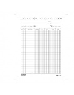 Conf. 100 Schede Verticali 24X17Cm Dare/Avere/Saldo/Iva E3426Bl Edipro - E3426BL EDIPRO - 1