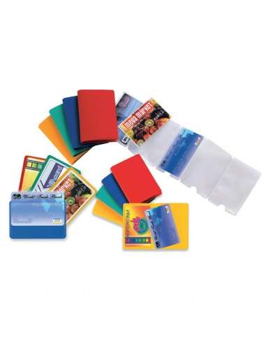 Conf. 5 Buste Porta Card 10 Color A 10 Tasche 5,8X8,7Cm Assort. - 48422090 Sei Rota - 1