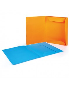 Conf. 12 Cartelline 3 Lembi 200Gr 25X33Cm Mix 6 Colori Brefiocart - 0205009 Brefiocart - 1