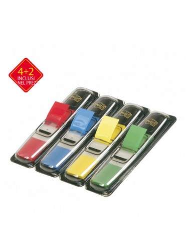 Pack 4+2 Blister 140 Index Mini In 4 Colori Classici - 30007 Post-It - 1