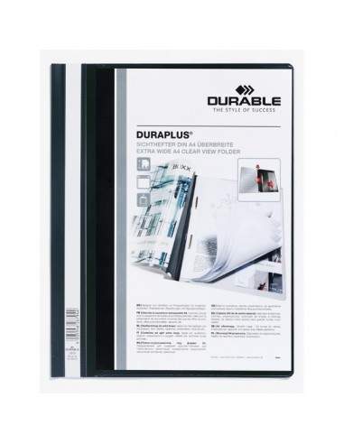 Cartellina A4 Ad Aghi Personalizzabile Nero Duraplus 2579 - 2579-01 - (conf. 25) Durable - 1