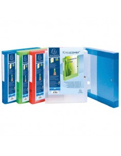 Cartelle Archivio Personaliz. In Pp 24X32X4Cm Colori Ass. Kreacover - 59989E - (conf. 5) Exacompta - 1