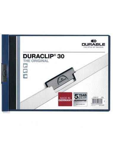 Cartellina Con Molla A4-Orizzontale Duraclip Blu 2246 Durable - 2246-07 Durable - 1