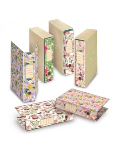 Registratore Protocollo D.8Cm Con Custodia Pigna Nature Flowers - 0223325D8 Pigna - 1