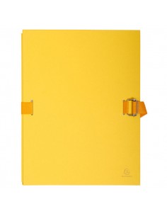Cartella Dorso Estensibile Giallo Con Alette In Carta Exacompta - 223235E - (conf. 10) Exacompta - 1