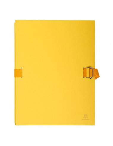 Cartella Dorso Estensibile Giallo Con Alette In Carta Exacompta - 223235E - (conf. 10) Exacompta - 1