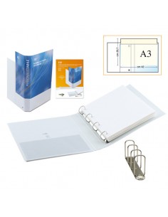 Raccoglitore Fly 65 A4 4Q 22X30Cm Personalizzabile Bianco Sei Rota - 36657501 Sei Rota - 1