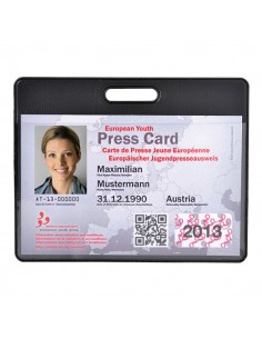 Hidentity® Badge 95X75Mm Per Badge/Pass Nero Exacompta - 5403E - (conf. 10) Exacompta - 1