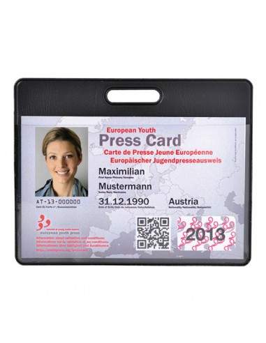 Hidentity® Badge 95X75Mm Per Badge/Pass Nero Exacompta - 5403E - (conf. 10) Exacompta - 1