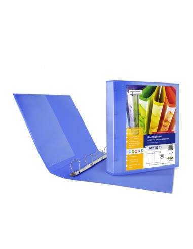 Raccoglitore Myto Ti 17 A4 4D 22X30Cm Blu Personalizzabile Sei Rota - 36911747 Sei Rota - 1