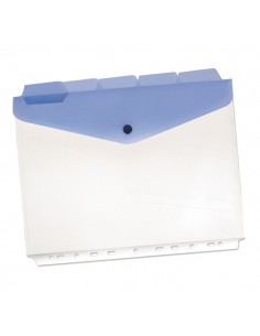 Conf. 5 Buste Pp Con Bottone E Foratura Universale F.To A4 Con Separatori - D064003 Beautone - 1