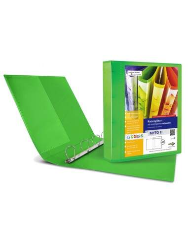 Raccoglitore Myto Ti 17 A4 4D 22X30Cm Verde Personalizzabile Sei Rota - 36911745 Sei Rota - 1