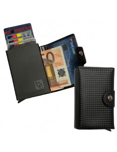 Portacard Wally Carbon 6X9,5Cm Nero Alplast - 1030SC/1 ALPLAST - 1