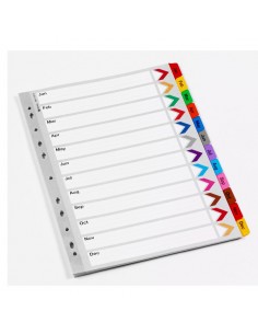 Divisori Mylar 12 Mesi Jan-Dec Rexel - 75676 Rexel - 1