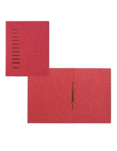 Cartellina Rossa In Cartone Con Pressino Fermafogli A4 Pagna - 28001-01 - (conf. 25) Durable - 1