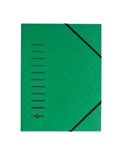 Cartellina Verde Con Elastico In Cartoncino A4 Pagna - 24001-03 Durable - 1