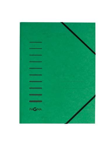 Cartellina Verde Con Elastico In Cartoncino A4 Pagna - 24001-03 Durable - 1