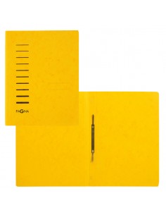 Cartellina Gialla In Cartone Con Pressino Fermafogli A4 Pagna - 28001-05 Durable - 1